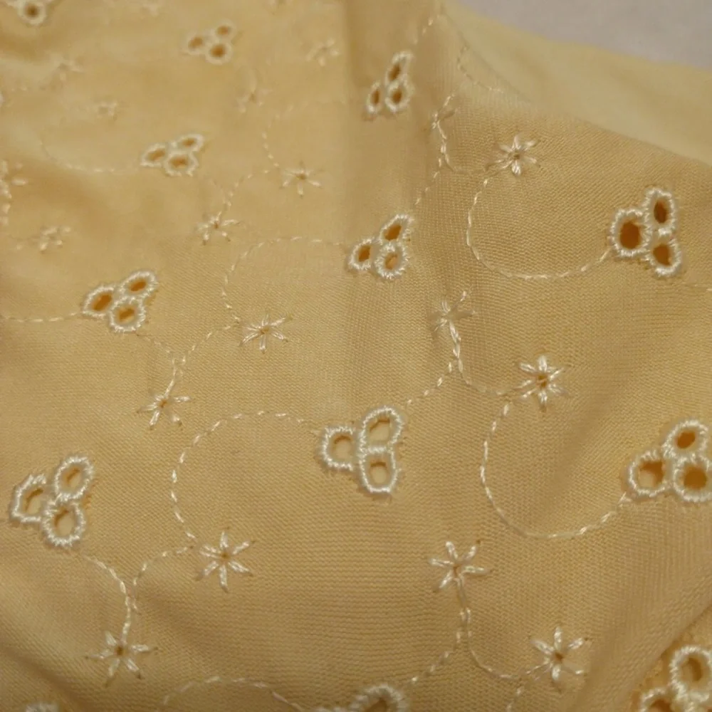 Dippin' Daisy's Yellow and White Embroidered Eyelet Bikini